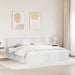 Cadru de pat cu headboard Alb 200 x 200 cm Lemn de pin masiv - WALTI WALTI