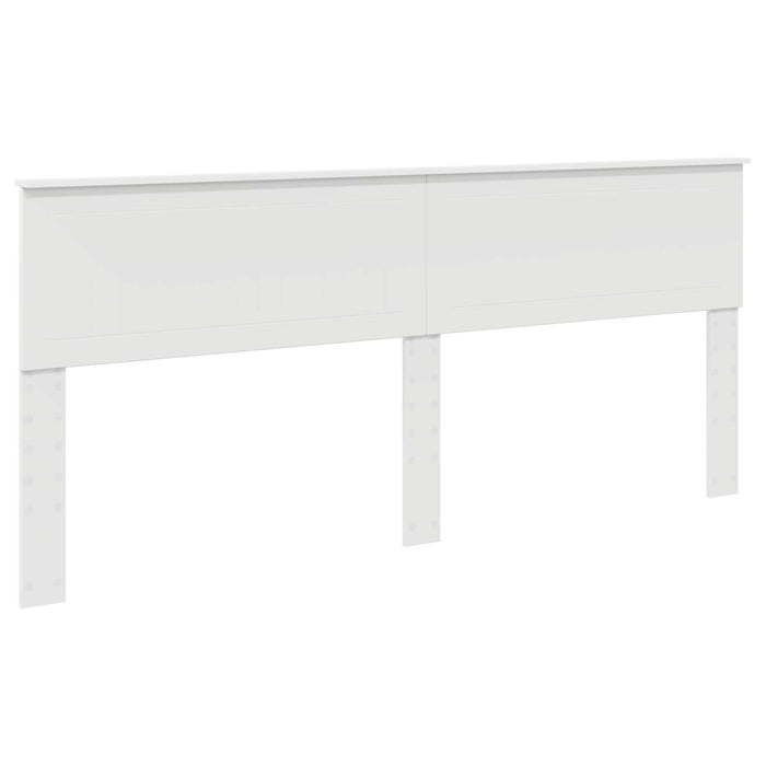 Cadru de pat cu headboard Alb 200 x 200 cm Lemn de pin masiv - WALTI WALTI