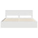 Cadru de pat cu headboard Alb 200 x 200 cm Lemn de pin masiv - WALTI WALTI
