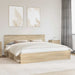 Cadru de pat cu headboard Sonoma 200 x 200 cm Lemn de pin masiv - WALTI WALTI