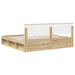 Cadru de pat cu headboard Sonoma 200 x 200 cm Lemn de pin masiv - WALTI WALTI