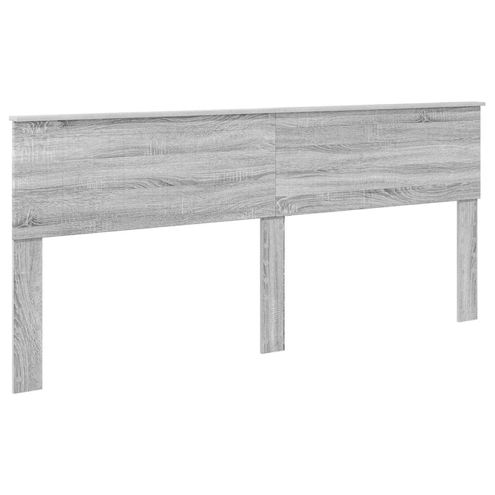 Cadru de pat Gri Sonoma 200 x 200 cm Lemn de pin masiv - WALTI WALTI
