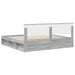 Cadru de pat Gri Sonoma 200 x 200 cm Lemn de pin masiv - WALTI WALTI