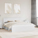 Cadru de pat cu headboard Alb 180 x 200 cm Lemn de pin masiv - WALTI WALTI