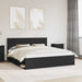 Cadru de pat cu headboard Negru 180 x 200 cm Lemn de pin masiv - WALTI WALTI