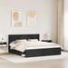 Cadru de pat cu headboard Negru 180 x 200 cm Lemn de pin masiv - WALTI WALTI