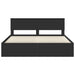 Cadru de pat cu headboard Negru 180 x 200 cm Lemn de pin masiv - WALTI WALTI