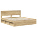 Cadru de pat cu headboard Sonoma 180 x 200 cm Lemn de pin masiv - WALTI WALTI