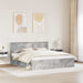 Cadru de pat cu headboard Beton 180 x 200 cm Lemn de pin masiv - WALTI WALTI