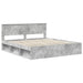 Cadru de pat cu headboard Beton 180 x 200 cm Lemn de pin masiv - WALTI WALTI