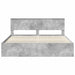 Cadru de pat cu headboard Beton 180 x 200 cm Lemn de pin masiv - WALTI WALTI