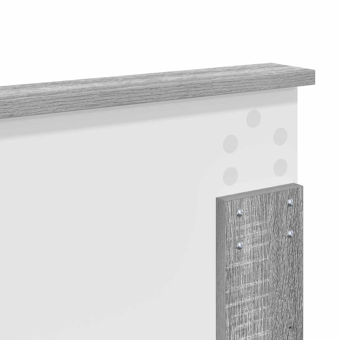 Cadru de pat Gri Sonoma 180 x 200 cm Lemn de pin masiv - WALTI WALTI