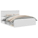 Cadru de pat cu headboard Alb 160 x 200 cm Lemn de pin masiv - WALTI WALTI