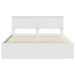 Cadru de pat cu headboard Alb 160 x 200 cm Lemn de pin masiv - WALTI WALTI