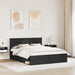 Cadru de pat cu headboard Negru 160 x 200 cm Lemn de pin masiv - WALTI WALTI