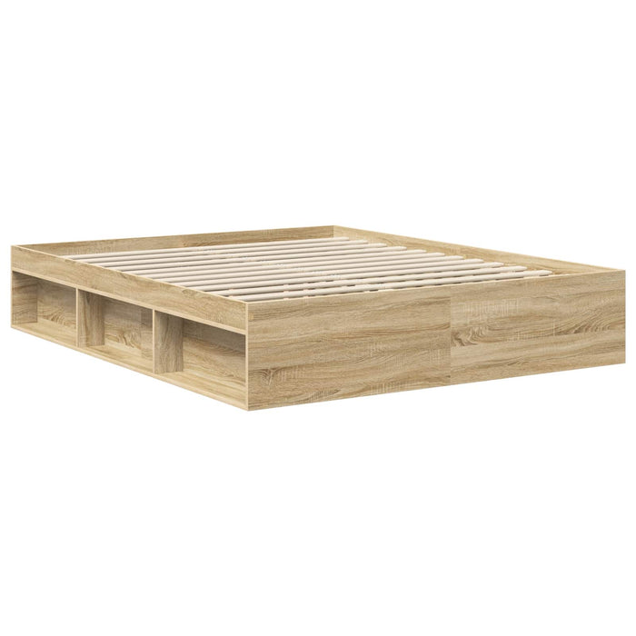 Cadru de pat cu headboard Sonoma 160 x 200 cm Lemn de pin masiv - WALTI WALTI