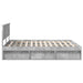 Cadru de pat cu headboard Beton 160 x 200 cm Lemn de pin masiv - WALTI WALTI