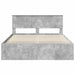 Cadru de pat Gri Concret 150 x 200 cm Lemn de pin masiv - WALTI WALTI