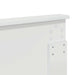 Cadru de pat cu headboard Alb 140 x 200 cm Lemn de pin masiv - WALTI WALTI