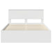 Cadru de pat cu headboard Alb 140 x 200 cm Lemn de pin masiv - WALTI WALTI