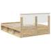 Cadru de pat cu headboard Sonoma 140 x 200 cm Lemn de pin masiv - WALTI WALTI
