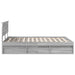 Cadru de pat Gri Sonoma 140 x 200 cm Lemn de pin masiv - WALTI WALTI