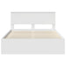 Cadru de pat cu headboard Alb 140 x 190 cm Lemn de pin masiv - WALTI WALTI
