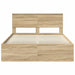 Cadru de pat cu headboard Sonoma 140 x 190 cm Lemn de pin masiv - WALTI WALTI