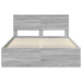Cadru de pat Gri Sonoma 135 x 190 cm Lemn de pin masiv - WALTI WALTI