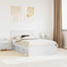 Cadru de pat cu headboard Alb 120 x 200 cm Lemn de pin masiv - WALTI WALTI