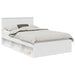 Cadru de pat cu headboard Alb 120 x 200 cm Lemn de pin masiv - WALTI WALTI