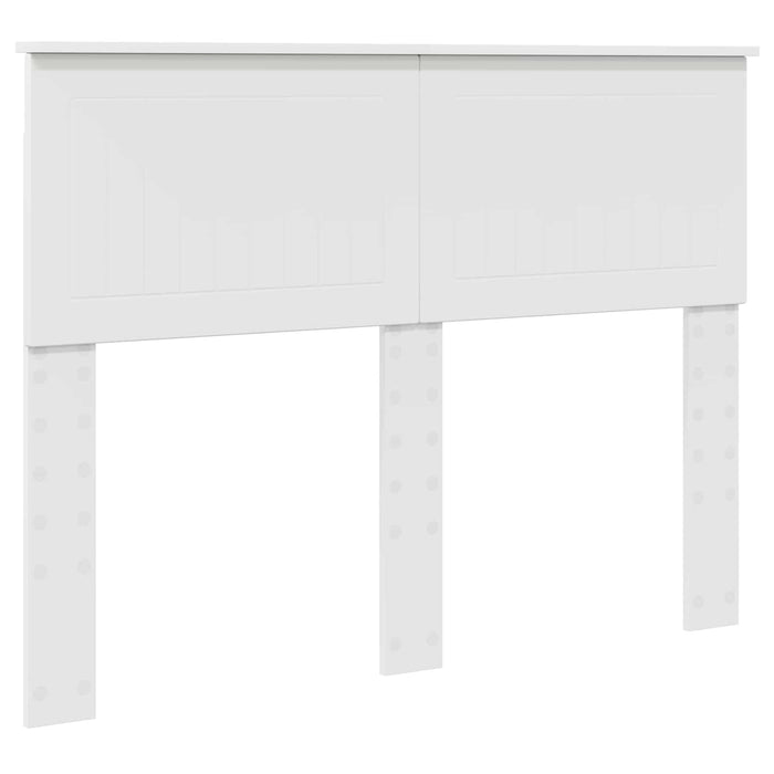 Cadru de pat cu headboard Alb 120 x 200 cm Lemn de pin masiv - WALTI WALTI