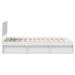 Cadru de pat cu headboard Alb 120 x 200 cm Lemn de pin masiv - WALTI WALTI