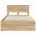 Cadru de pat cu headboard Sonoma 120 x 200 cm Lemn de pin masiv - WALTI WALTI