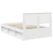 Cadru de pat cu headboard Alb 120 x 190 cm Lemn de pin masiv - WALTI WALTI