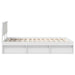 Cadru de pat cu headboard Alb 120 x 190 cm Lemn de pin masiv - WALTI WALTI