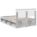 Cadru de pat cu headboard Beton 120 x 190 cm Lemn de pin masiv - WALTI WALTI