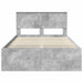Cadru de pat cu headboard Beton 120 x 190 cm Lemn de pin masiv - WALTI WALTI
