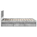 Cadru de pat cu headboard Beton 120 x 190 cm Lemn de pin masiv - WALTI WALTI
