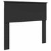 Cadru de pat cu headboard Negru 100 x 200 cm Lemn de pin masiv - WALTI WALTI