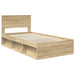 Cadru de pat cu headboard Sonoma 100 x 200 cm Lemn de pin masiv - WALTI WALTI
