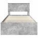 Cadru de pat Gri Concret 100 x 200 cm Lemn de pin masiv - WALTI WALTI