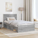 Cadru de pat Gri Sonoma 100 x 200 cm Lemn de pin masiv - WALTI WALTI