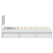 Cadru de pat cu headboard Alb 90 x 190 cm Lemn de pin masiv - WALTI WALTI