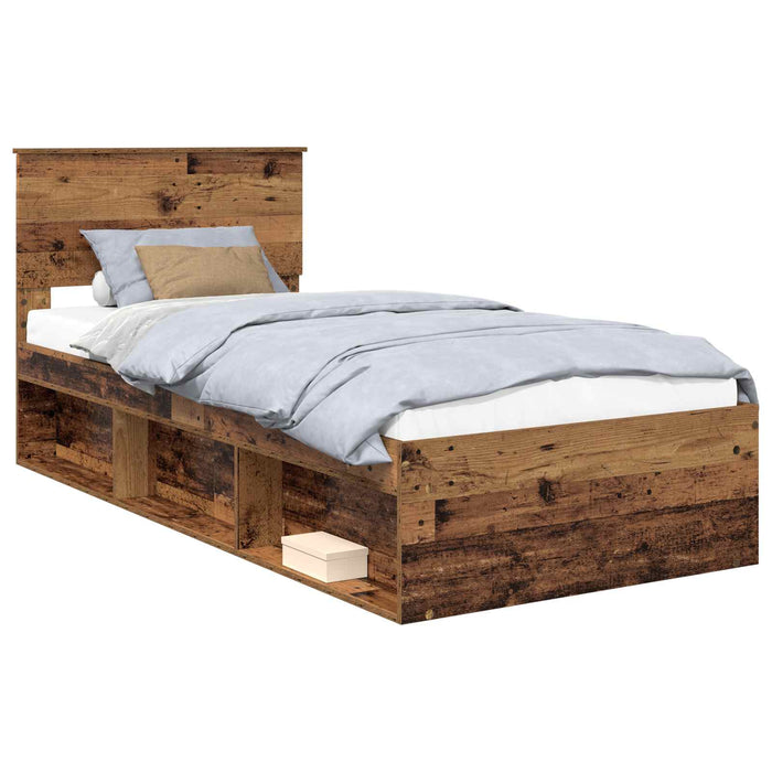 Cadru de pat Lemn vechi 90 x 190 cm Lemn de pin masiv - WALTI WALTI