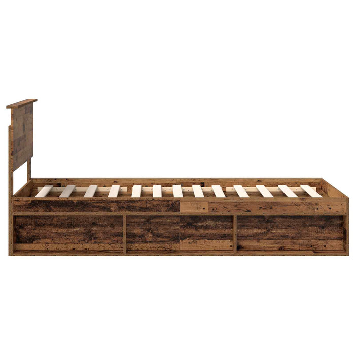 Cadru de pat Lemn vechi 90 x 190 cm Lemn de pin masiv - WALTI WALTI