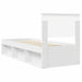 Cadru de pat cu headboard Alb 75 x 190 cm Lemn de pin masiv - WALTI WALTI
