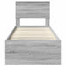 Cadru de pat Gri Sonoma 75 x 190 cm Lemn de pin masiv - WALTI WALTI