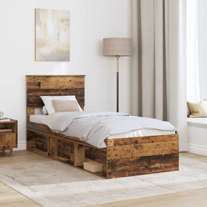 Cadru de pat Lemn vechi 75 x 190 cm Lemn de pin masiv - WALTI WALTI