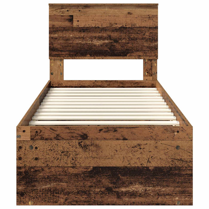 Cadru de pat Lemn vechi 75 x 190 cm Lemn de pin masiv - WALTI WALTI